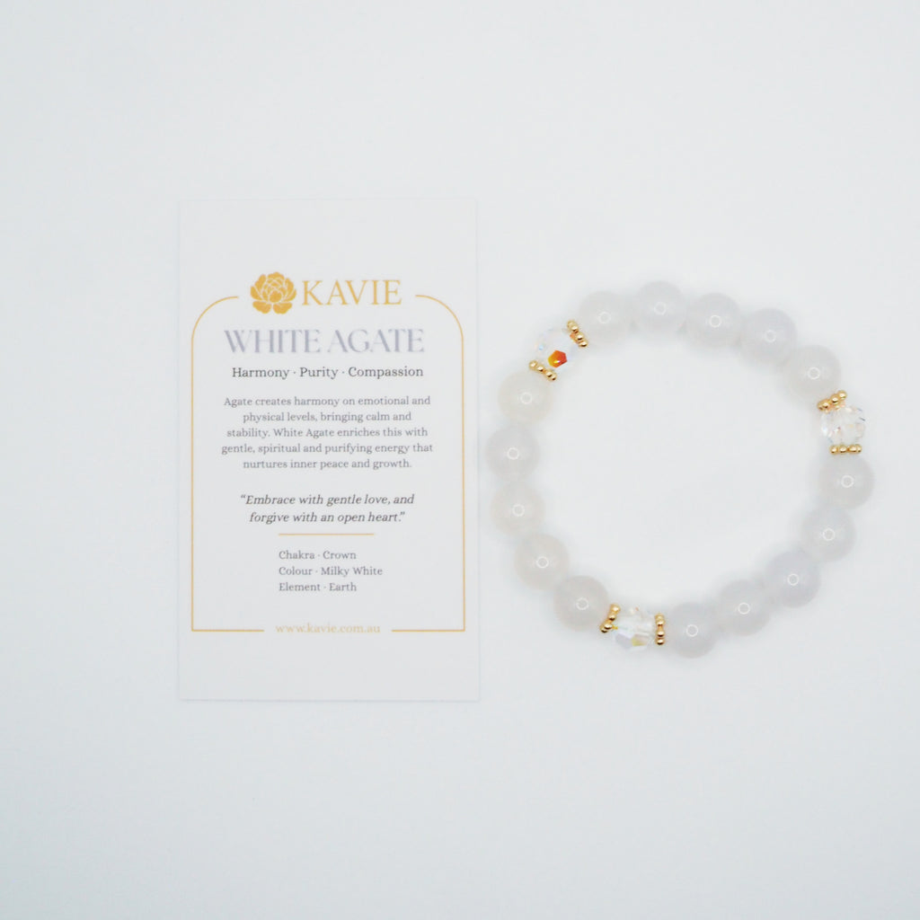 White Agate | Bracelet