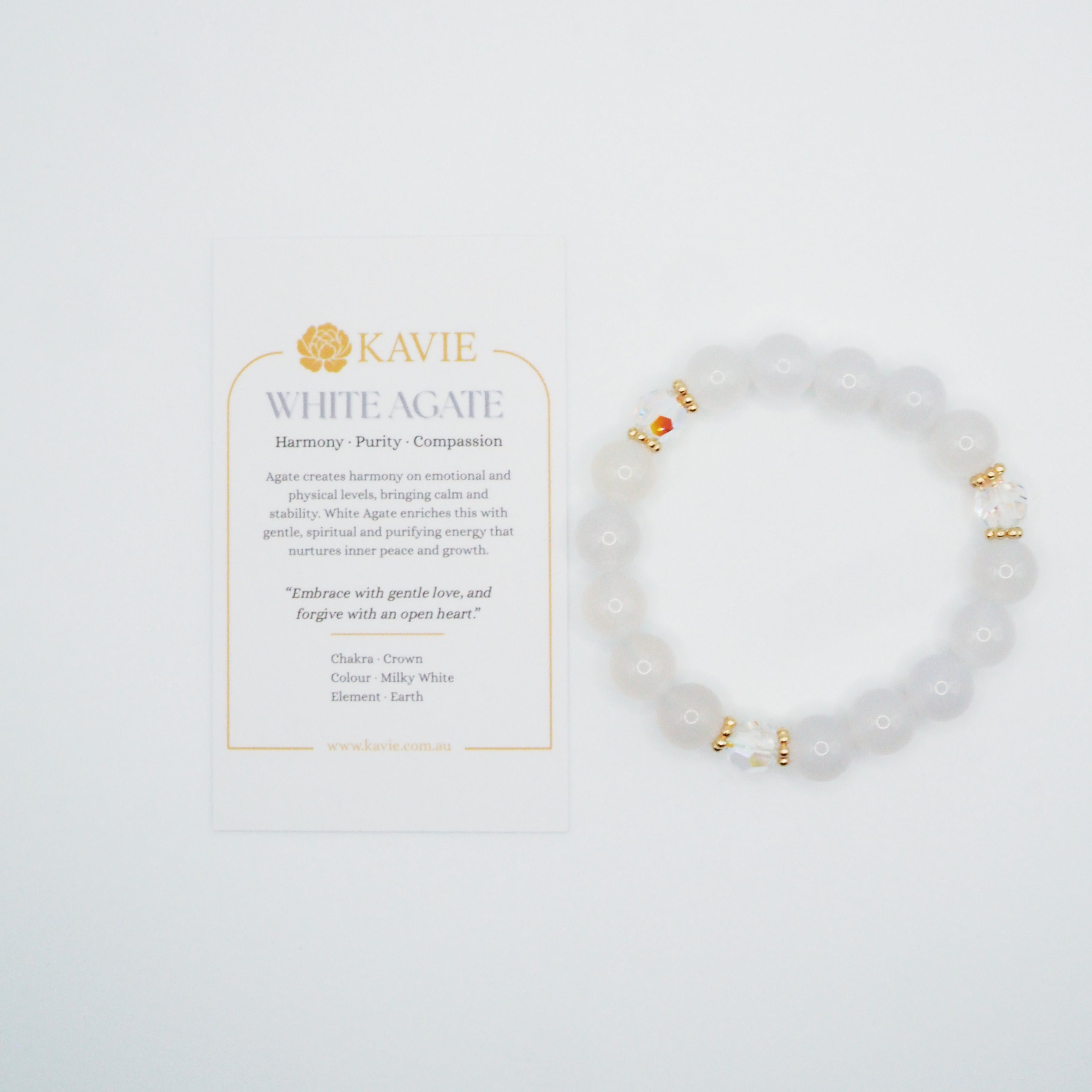 White Agate | Bracelet