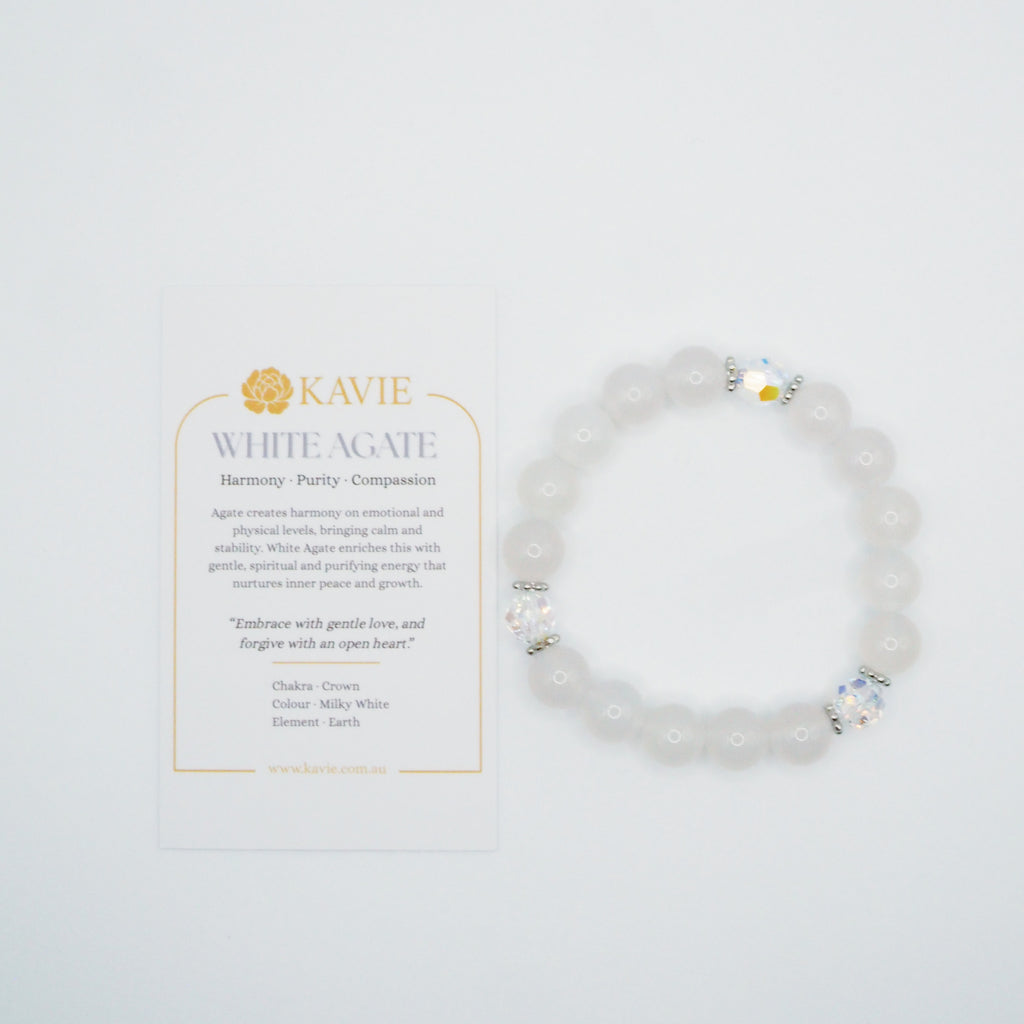White Agate | Bracelet