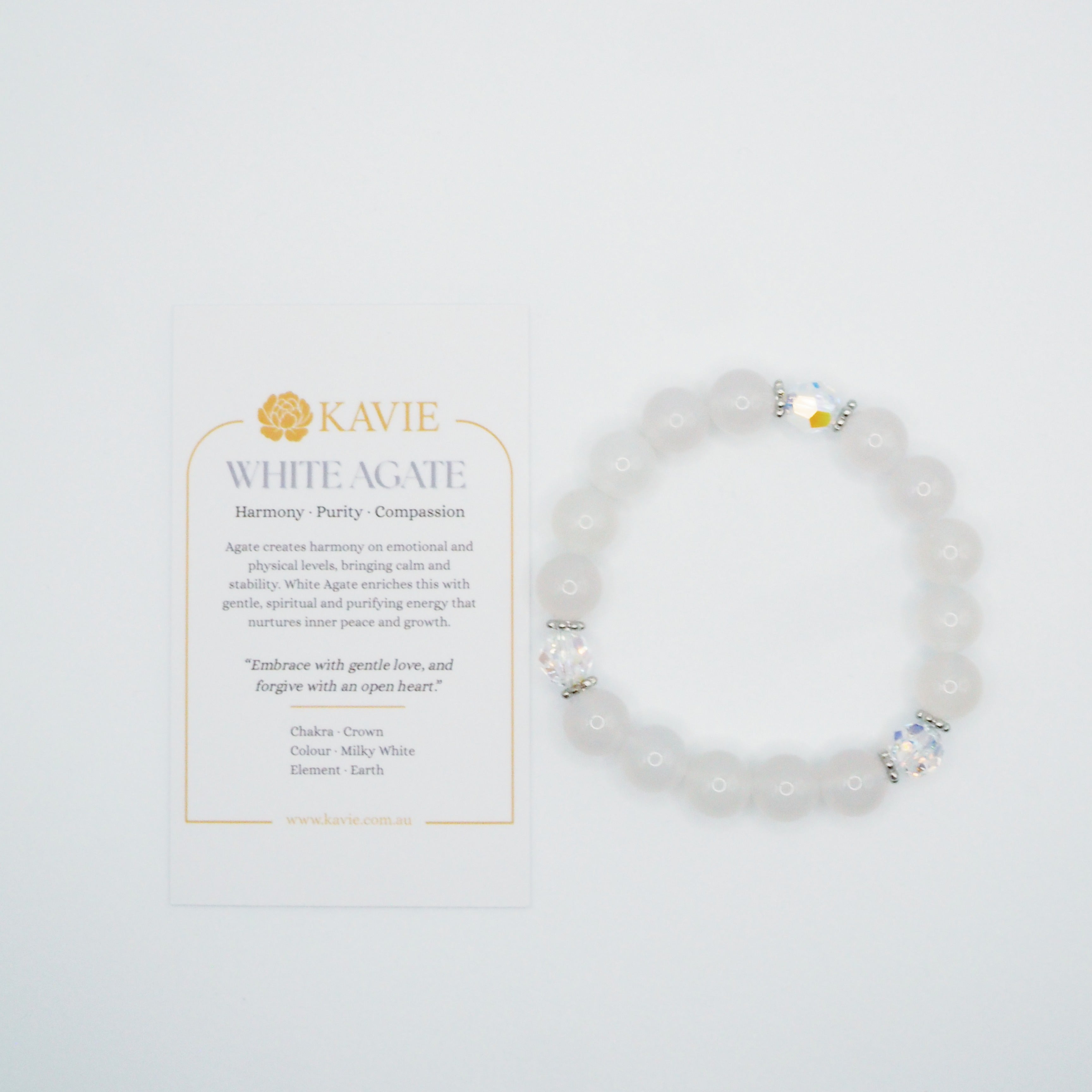 White Agate | Bracelet