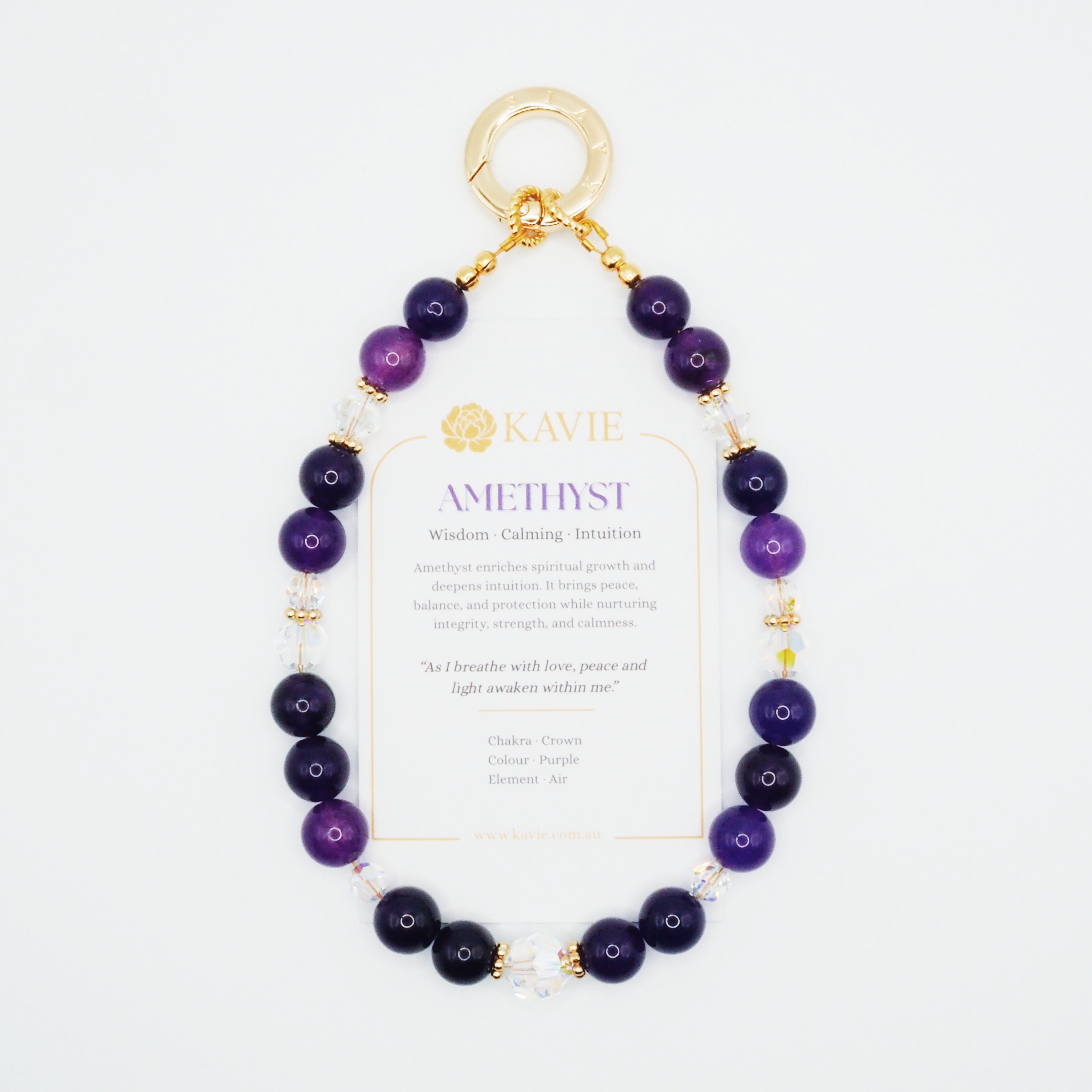 Amethyst | Phone Chain Wrist Strap