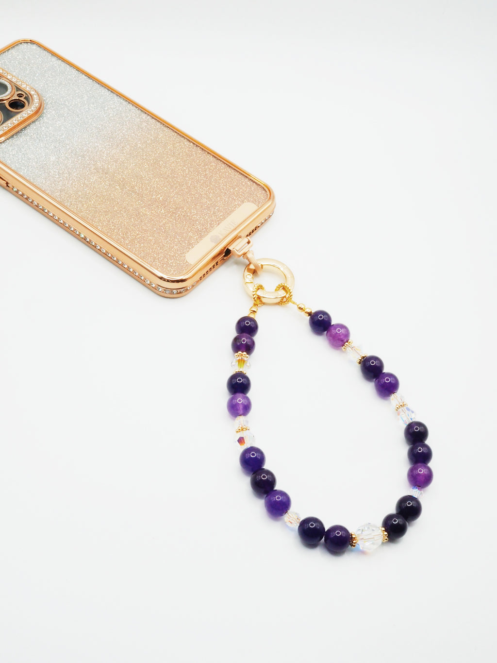Amethyst | Phone Chain Wrist Strap
