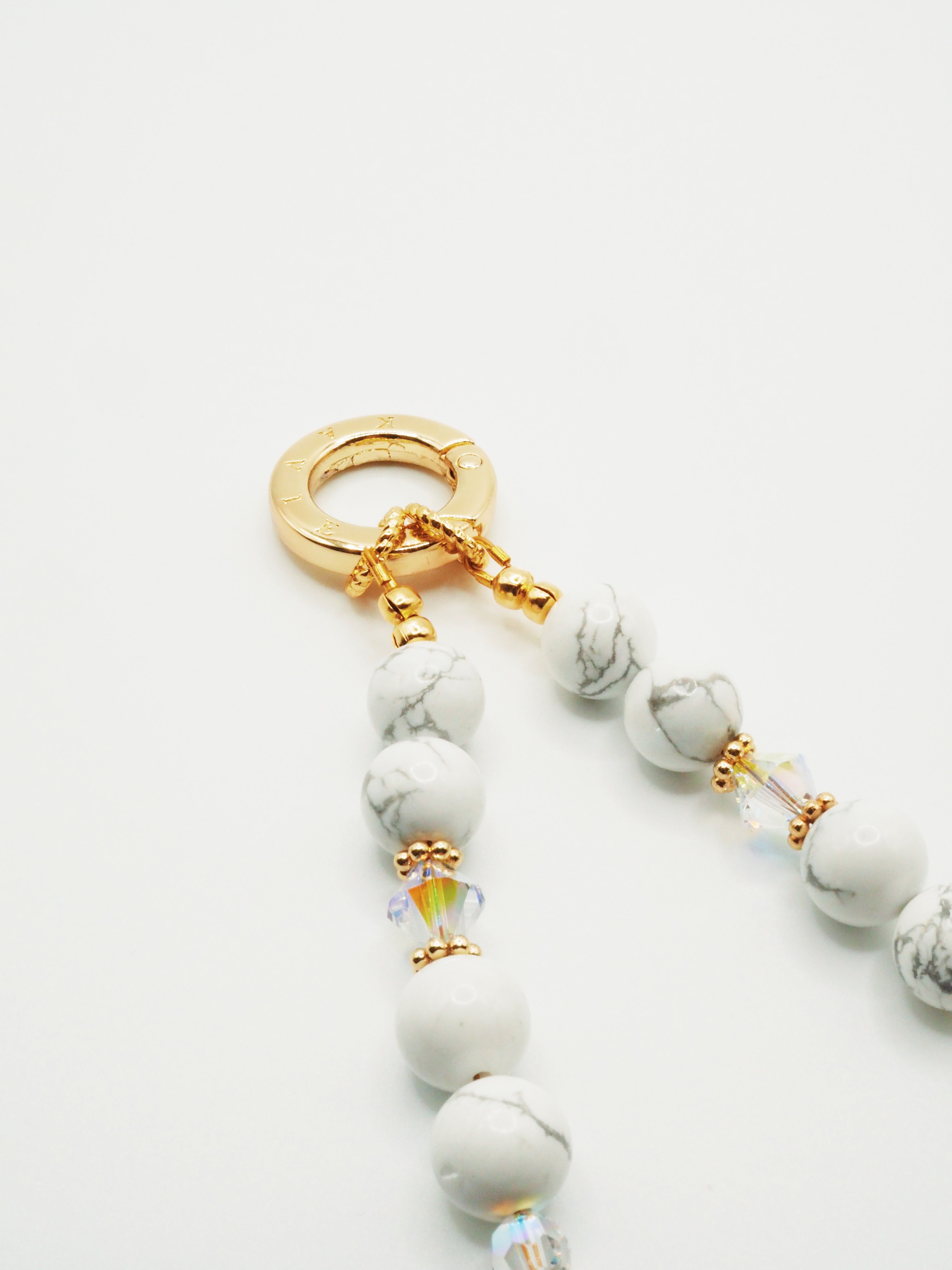 Howlite | Phone Chain Wrist Strap