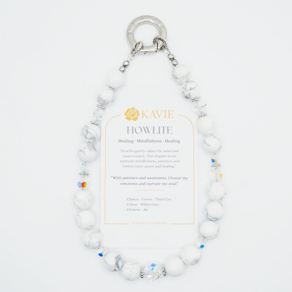Howlite | Phone Chain Wrist Strap