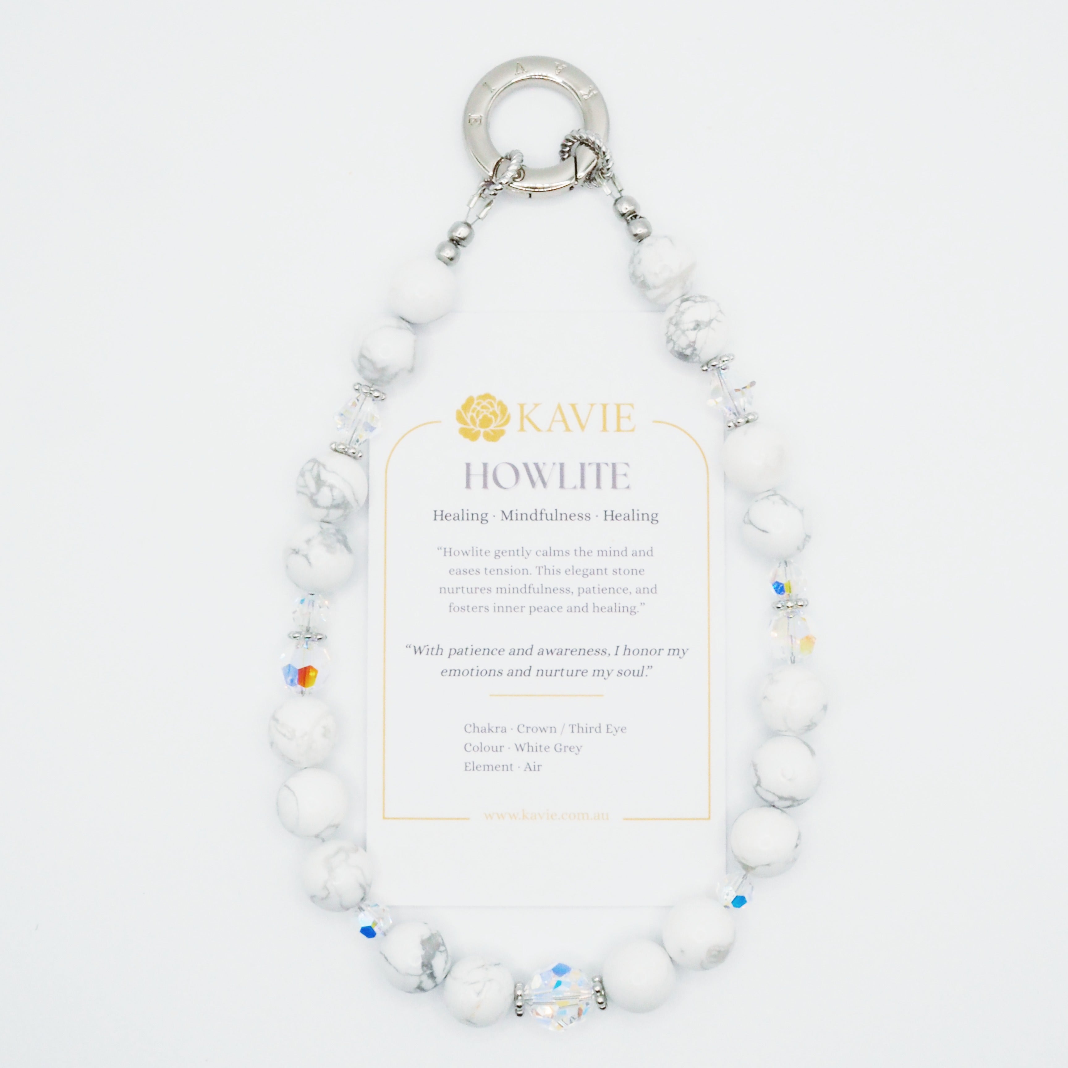 Howlite | Phone Chain Wrist Strap