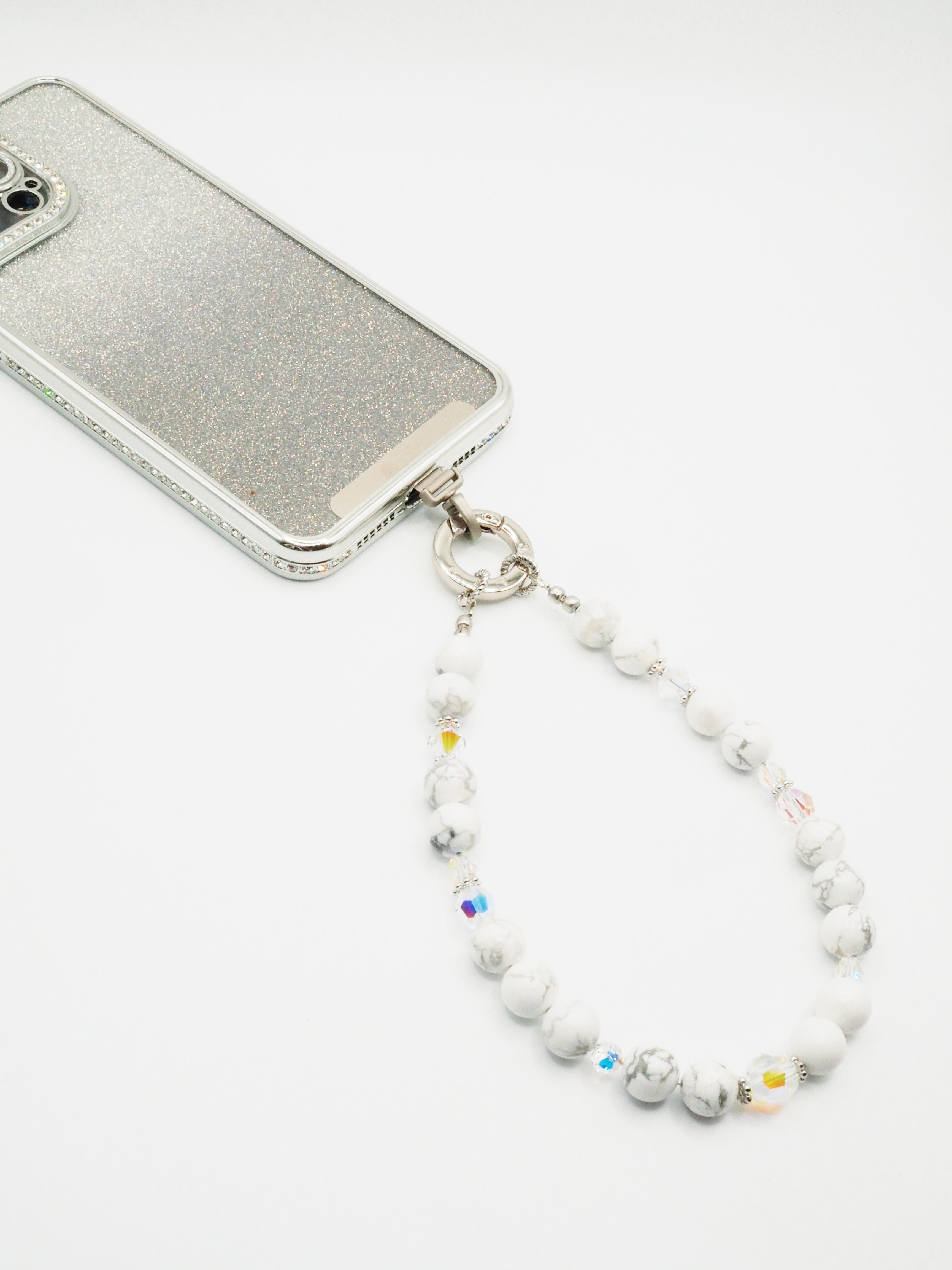 Howlite | Phone Chain Wrist Strap