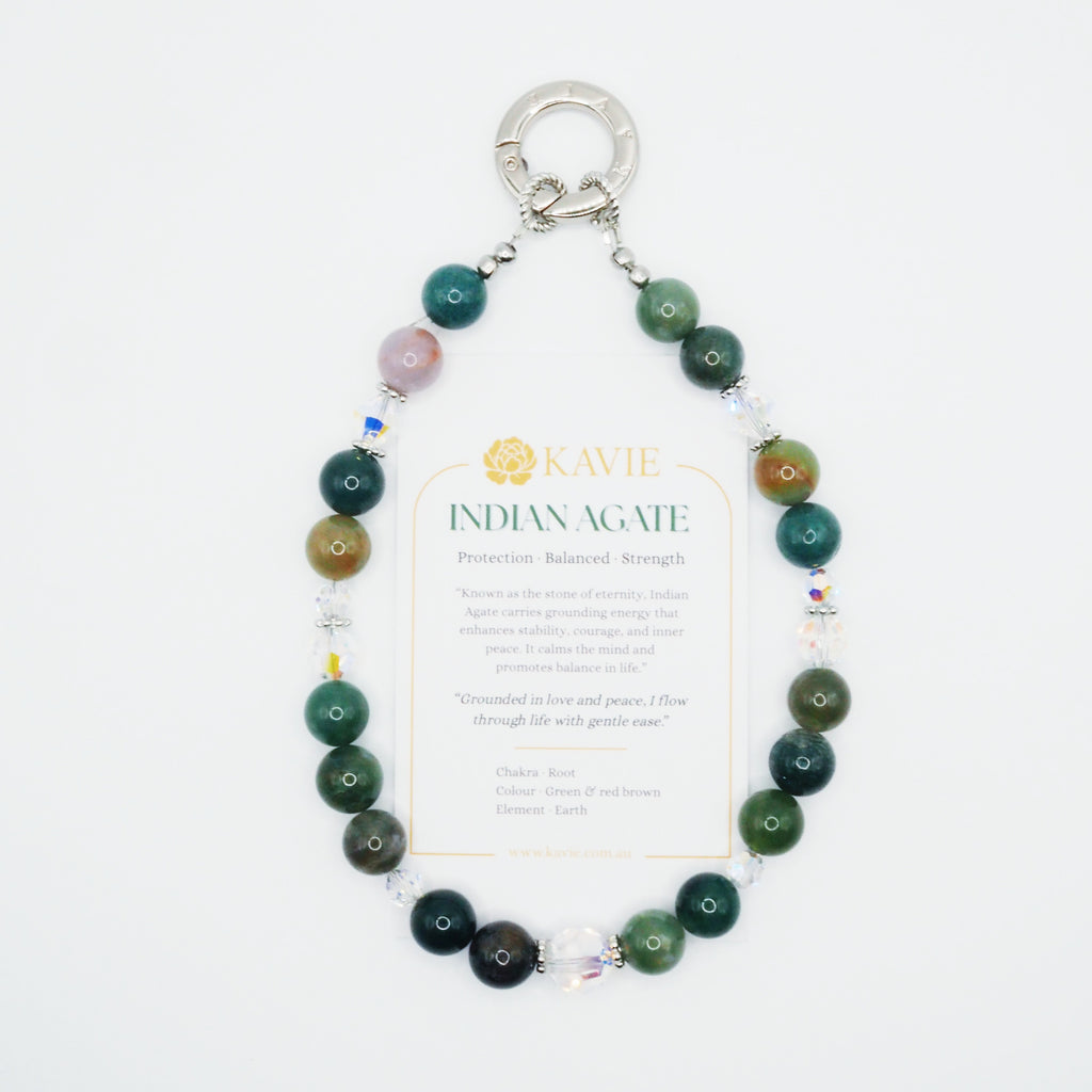 Indian Agate | Phone Chain Wrist Strap