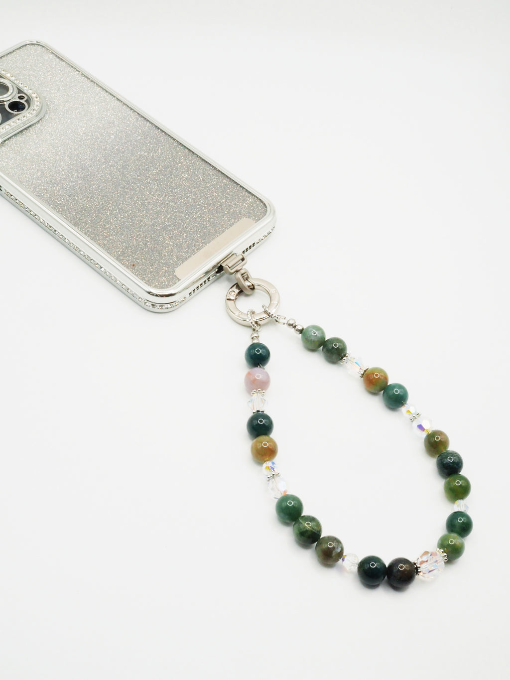 Indian Agate | Phone Chain Wrist Strap