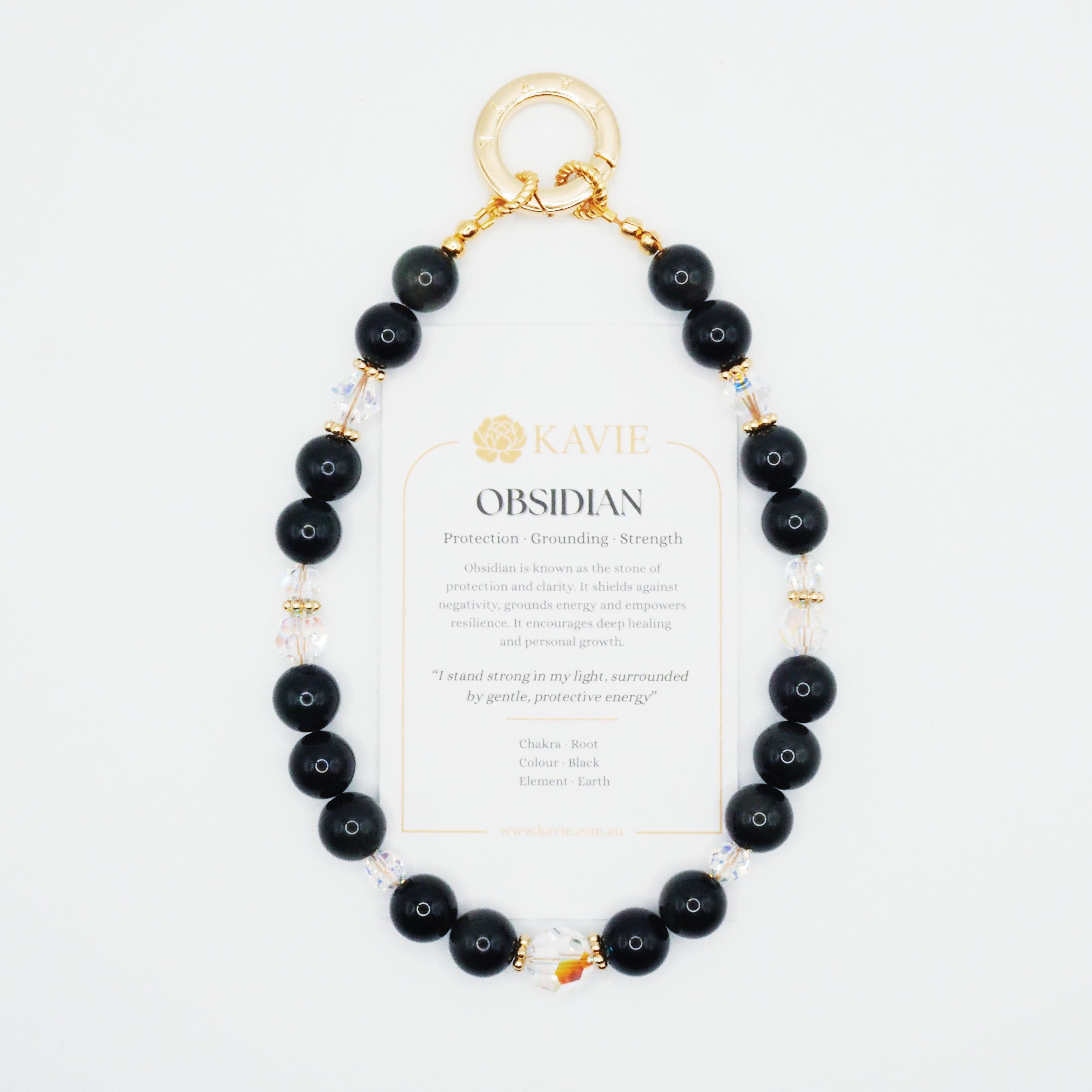 Obsidian | Phone Chain Wrist Strap
