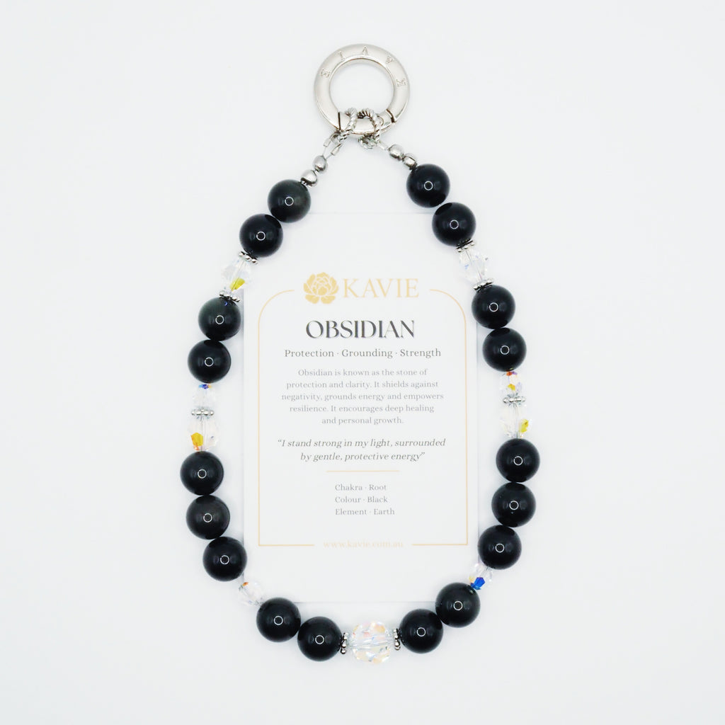 Obsidian | Phone Chain Wrist Strap