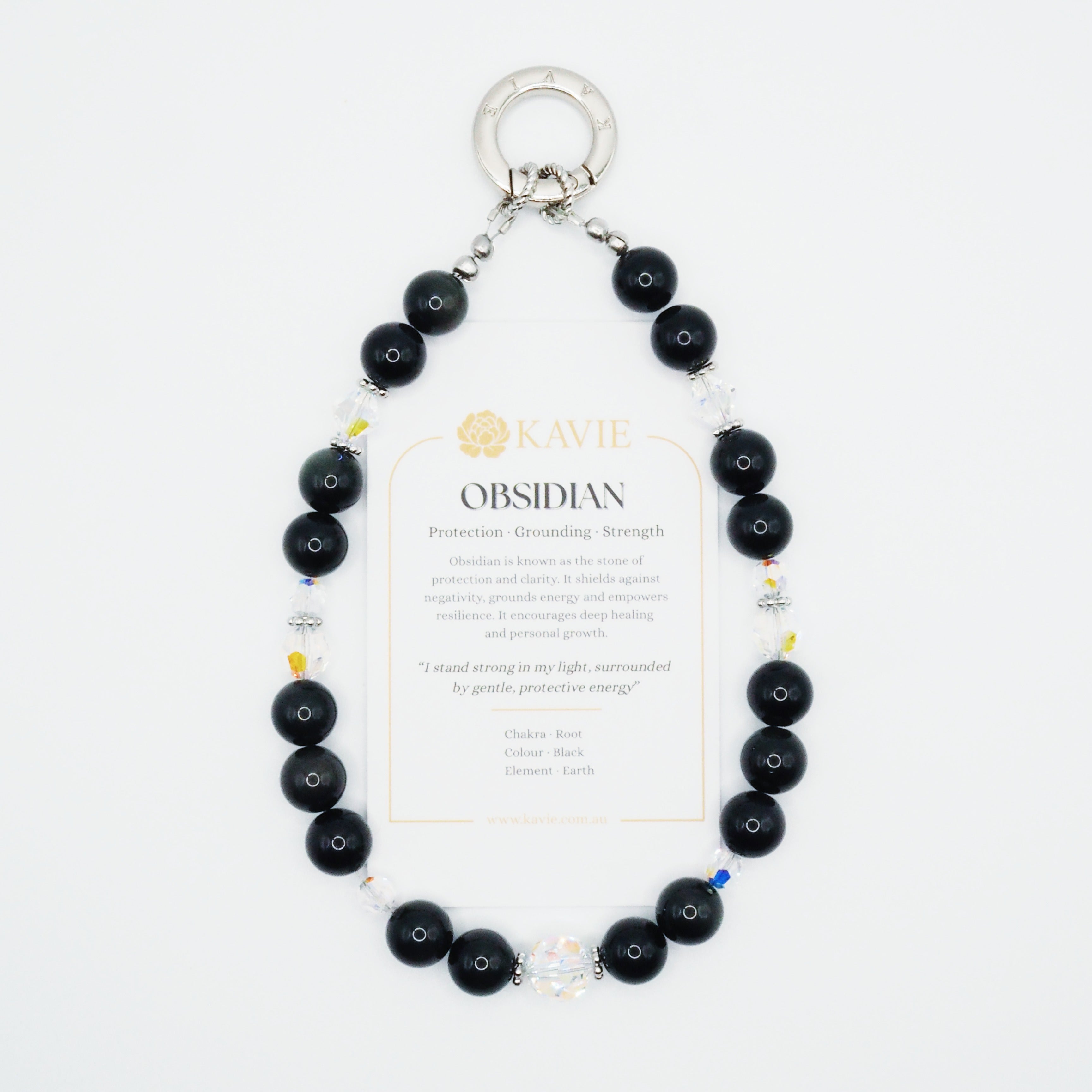 Obsidian | Phone Chain Wrist Strap