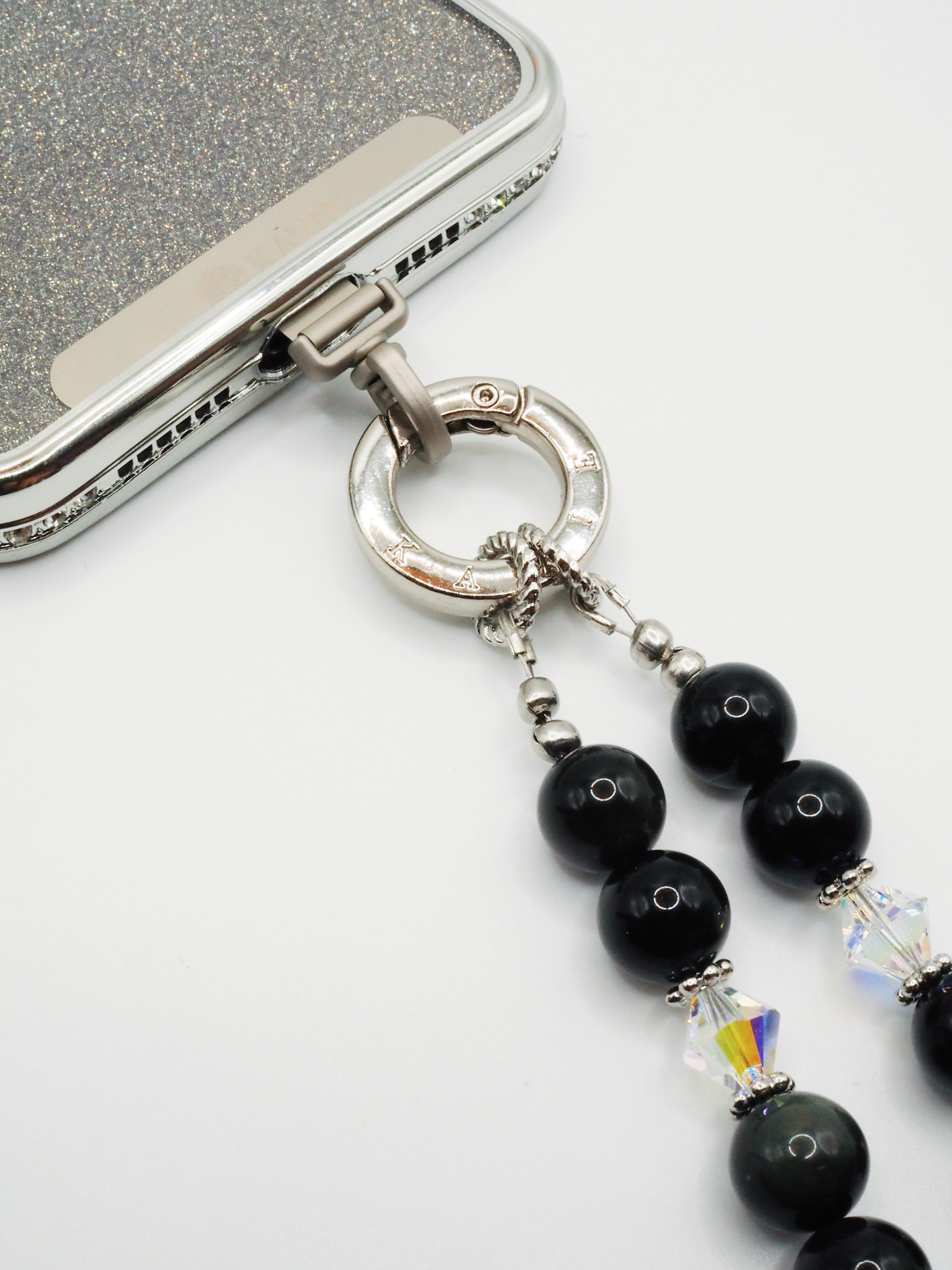 Obsidian | Phone Chain Wrist Strap