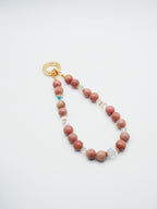 Pink Rhodochrosite | Phone Chain Wrist Strap