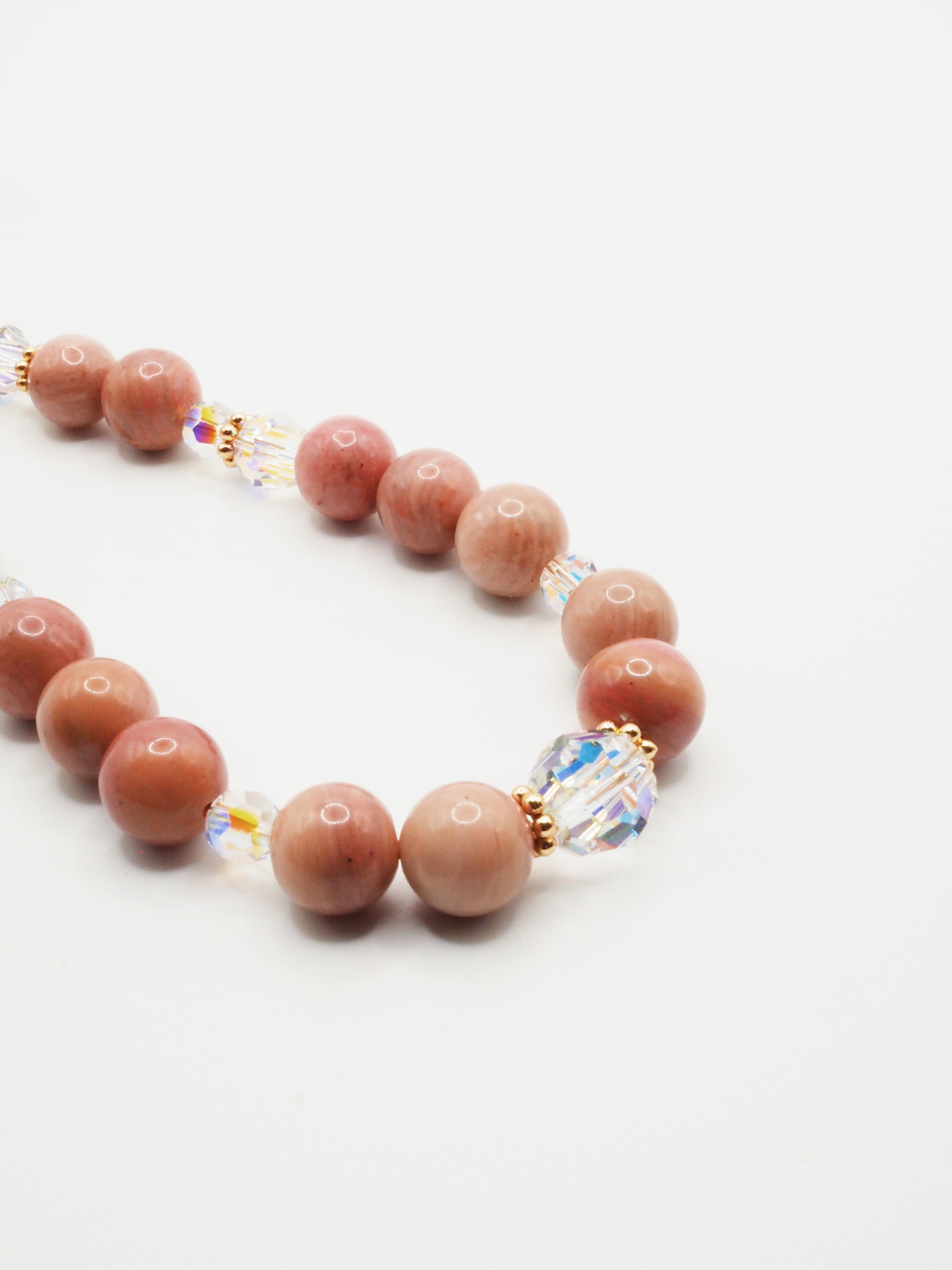 Pink Rhodochrosite | Phone Chain Wrist Strap