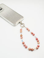 Pink Rhodochrosite | Phone Chain Wrist Strap