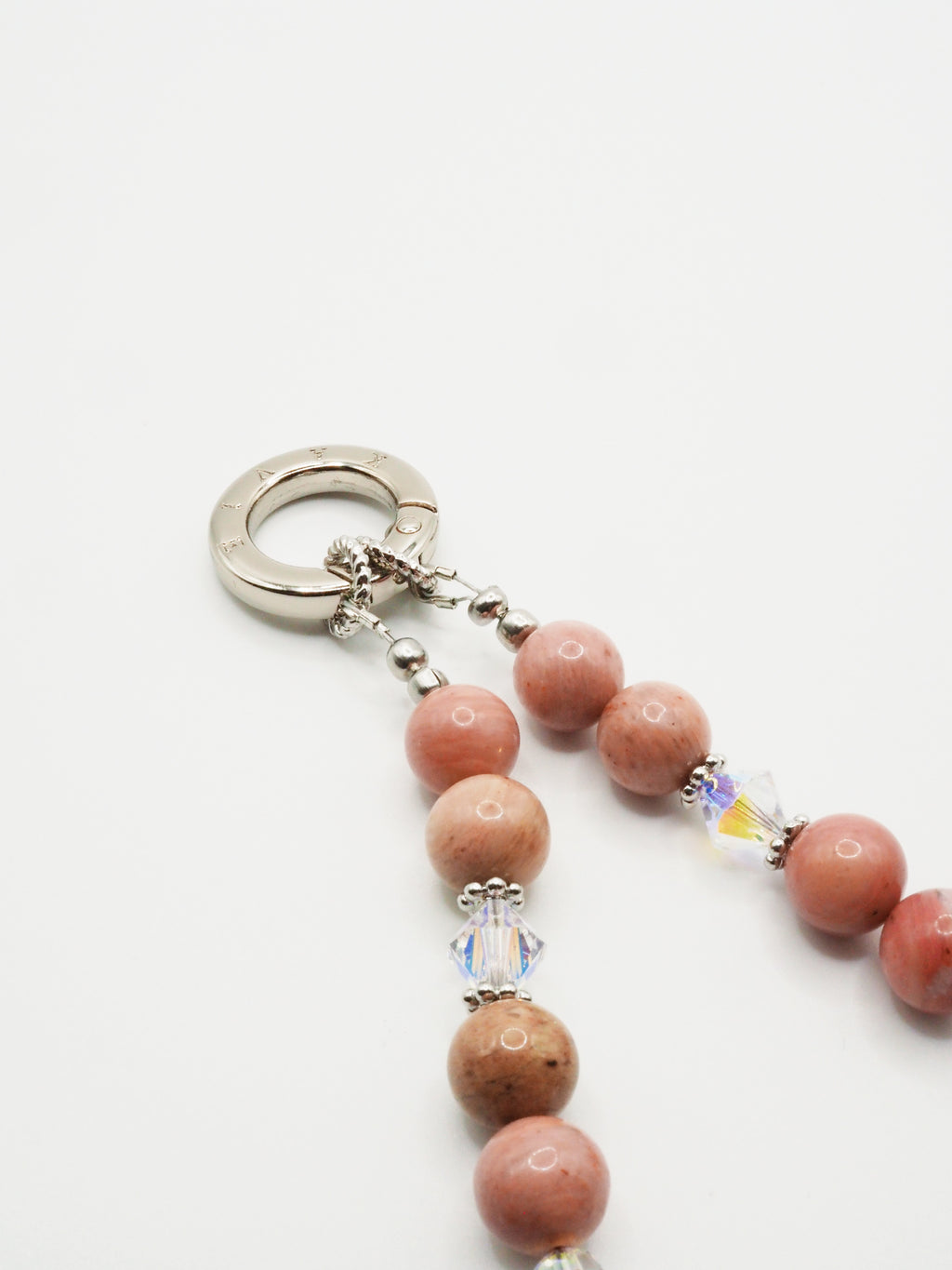 Pink Rhodochrosite | Phone Chain Wrist Strap