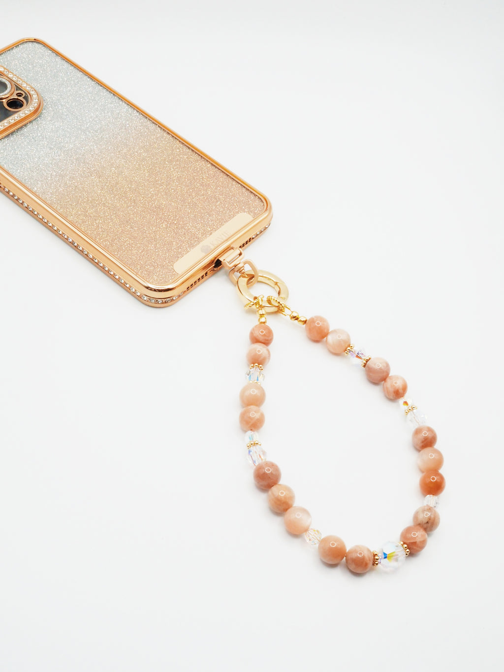 Red Moonstone | Phone Chain Wrist Strap