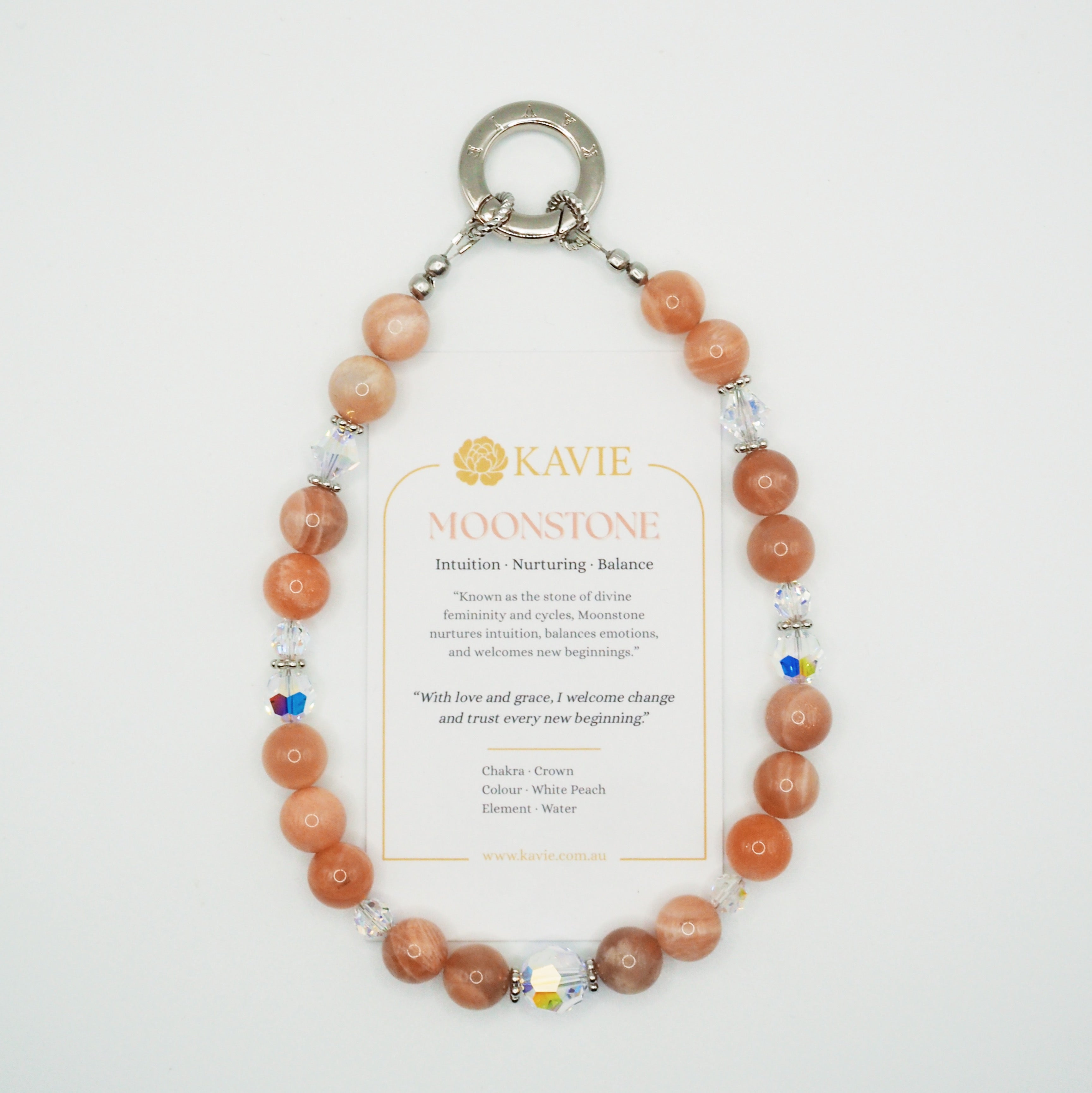Red Moonstone | Phone Chain Wrist Strap