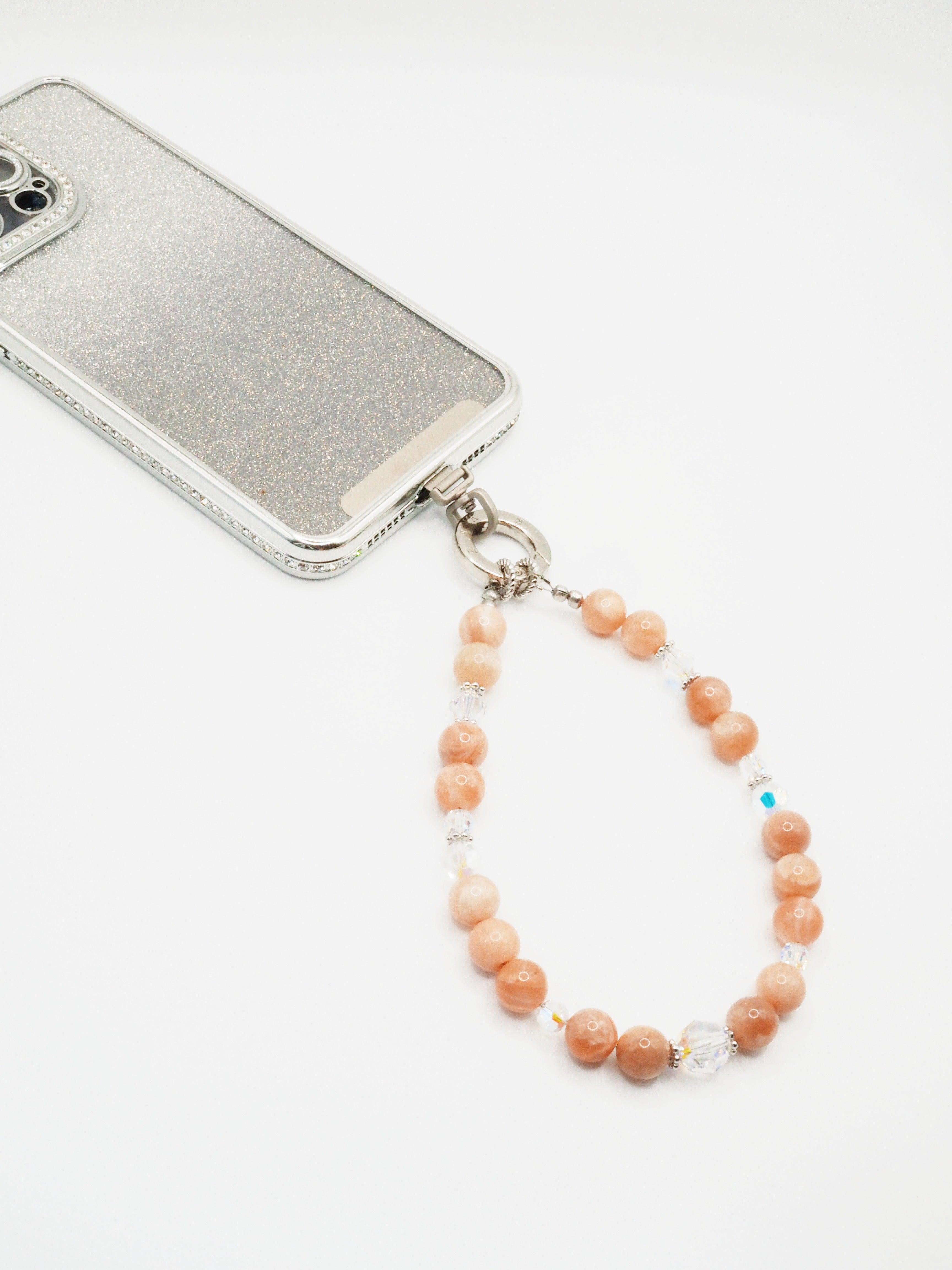 Red Moonstone | Phone Chain Wrist Strap