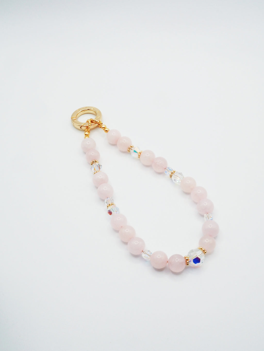 Rose Quartz | Phone Chain Wrist Strap