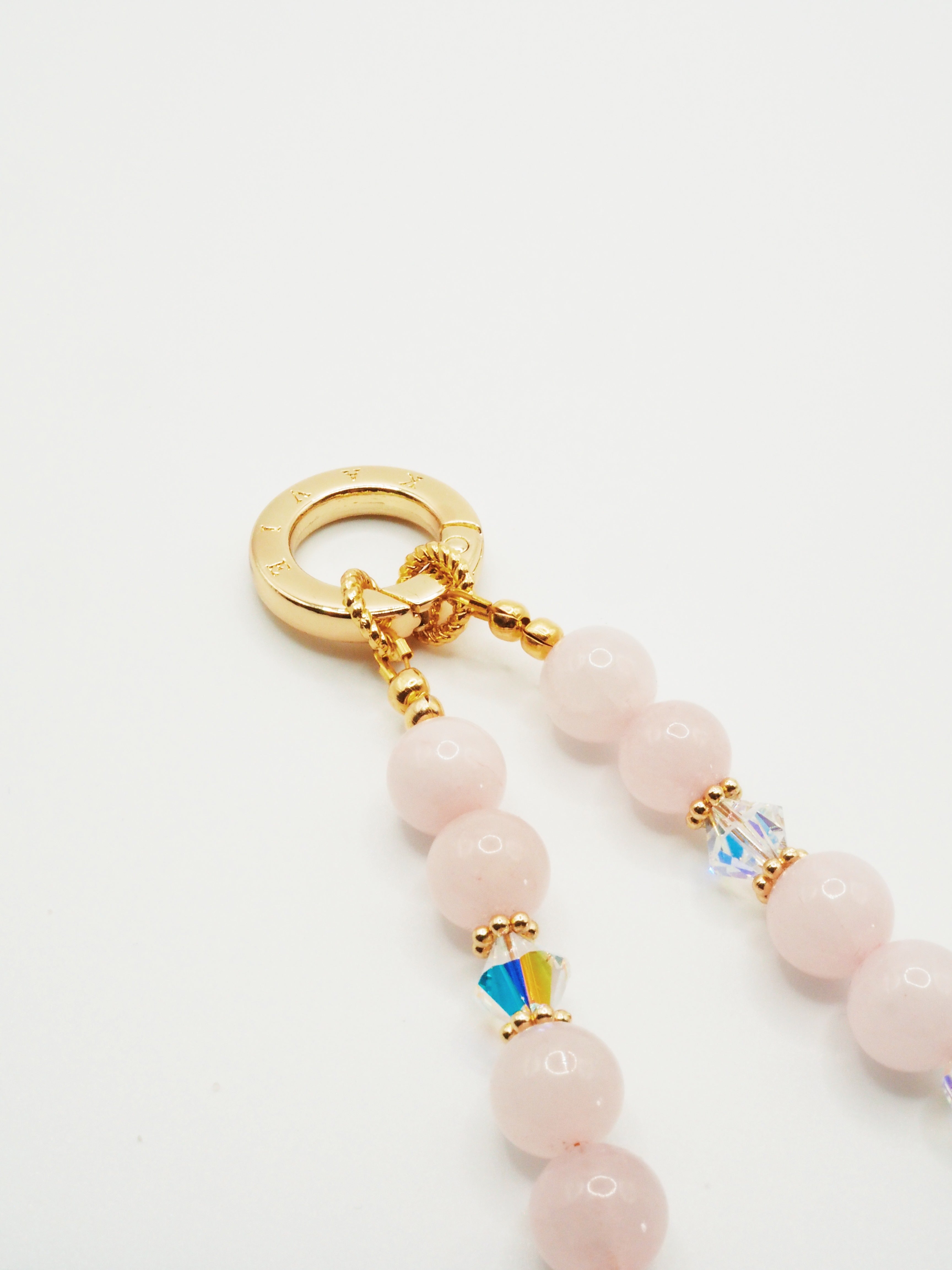 Rose Quartz | Phone Chain Wrist Strap