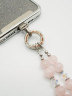 Rose Quartz | Phone Chain Wrist Strap