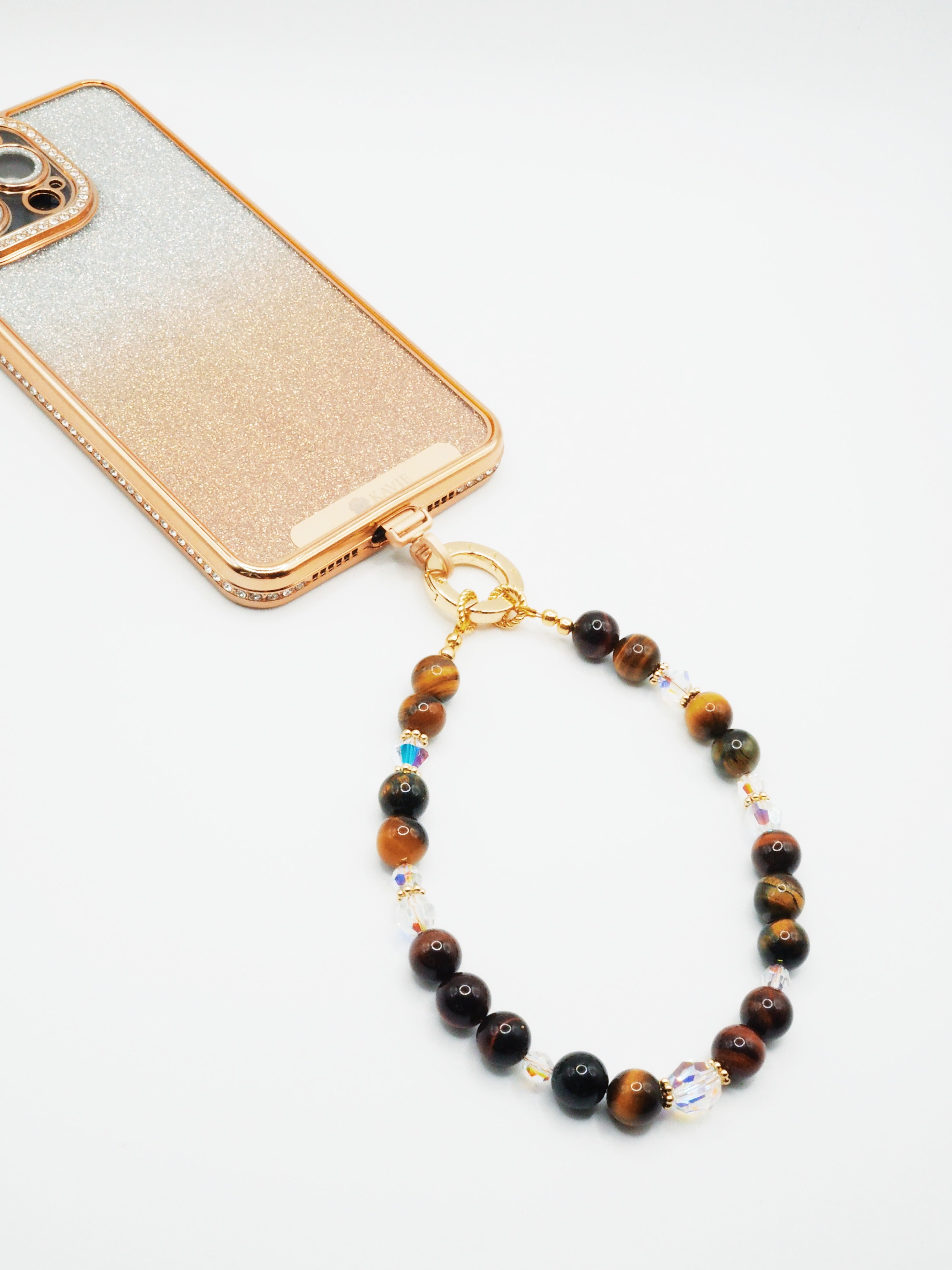 Tiger's Eye Collection | Phone Chain Wrist Strap