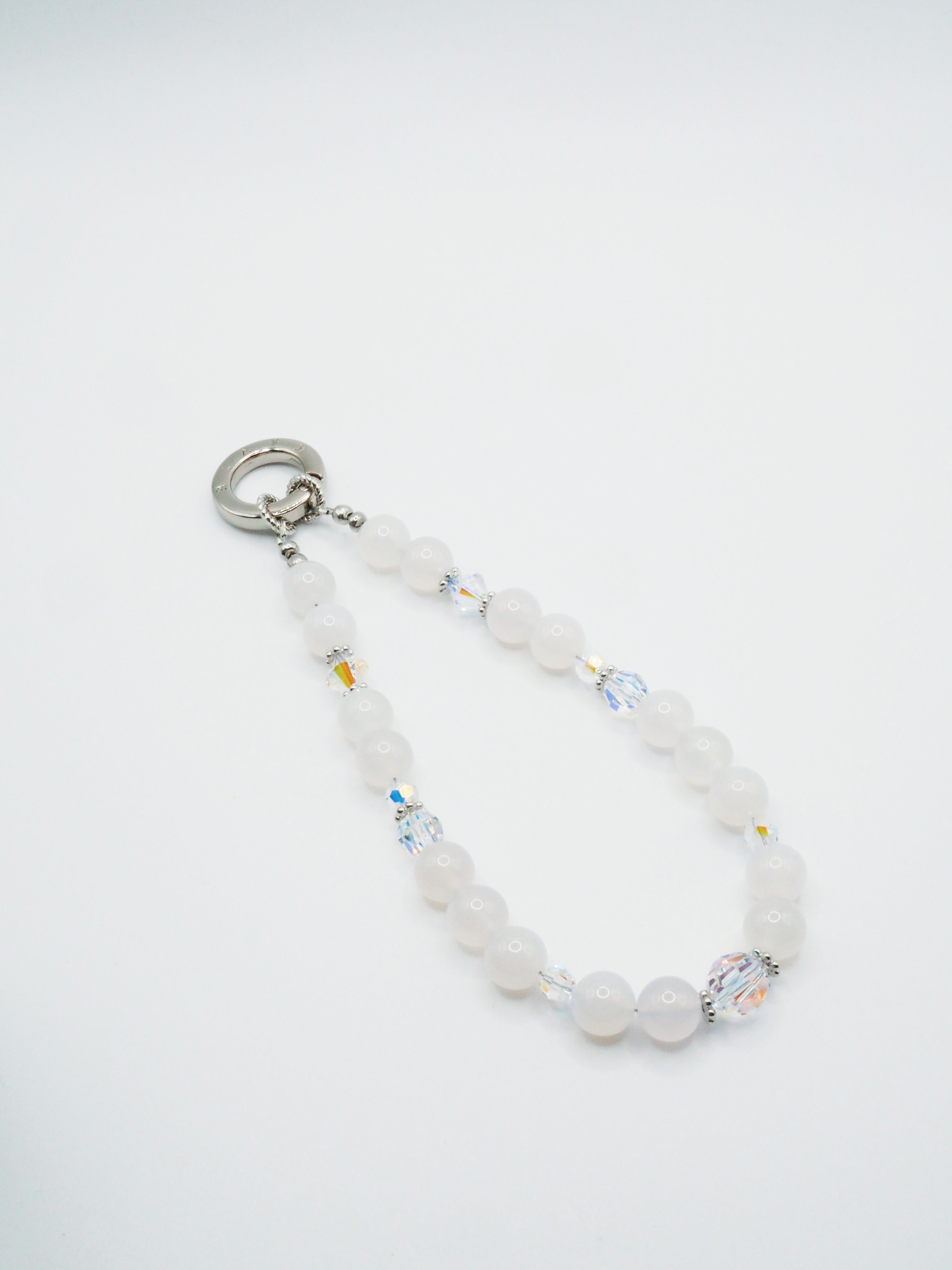 White Agate | Phone Chain Wrist Strap