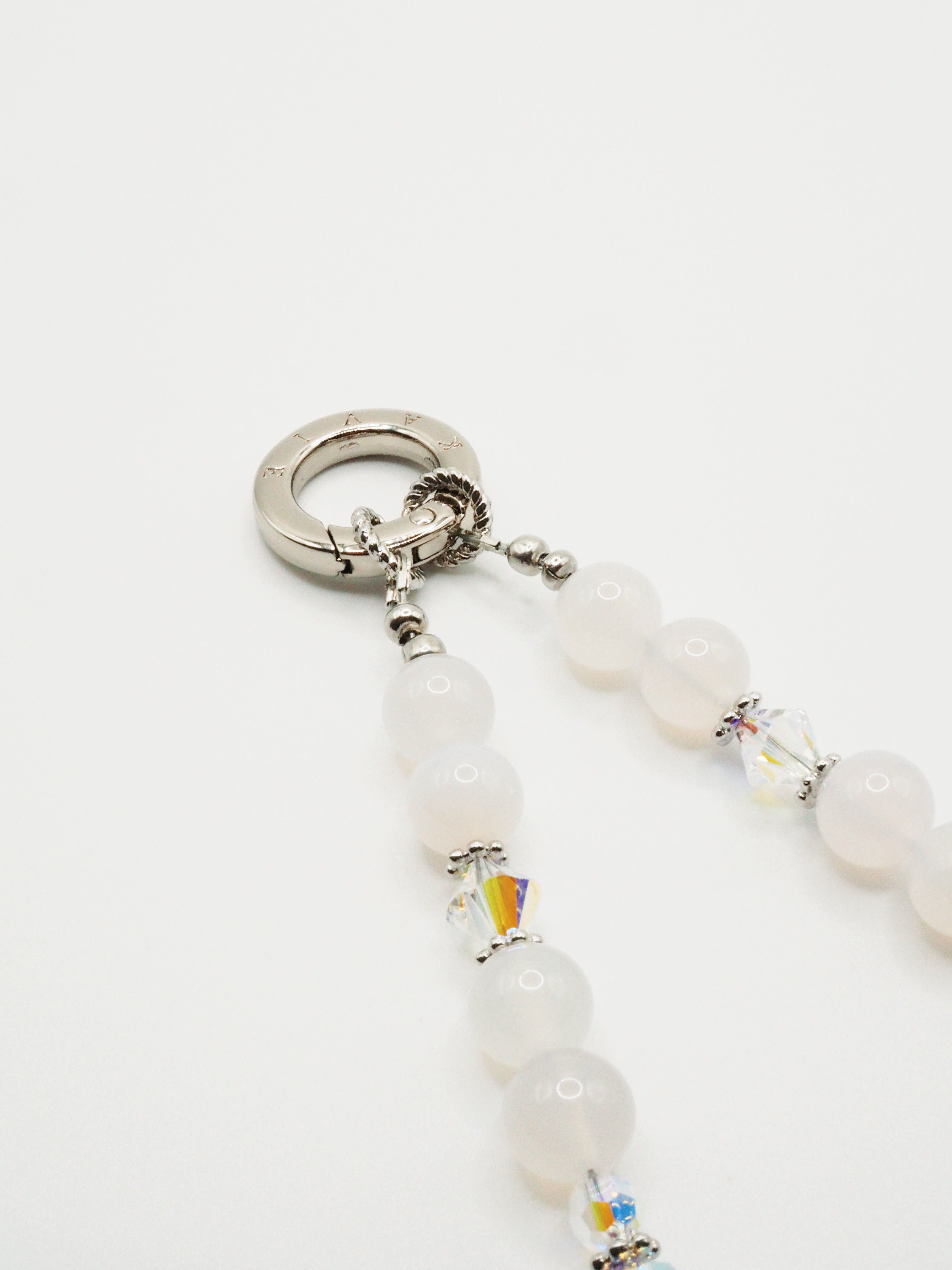 White Agate | Phone Chain Wrist Strap